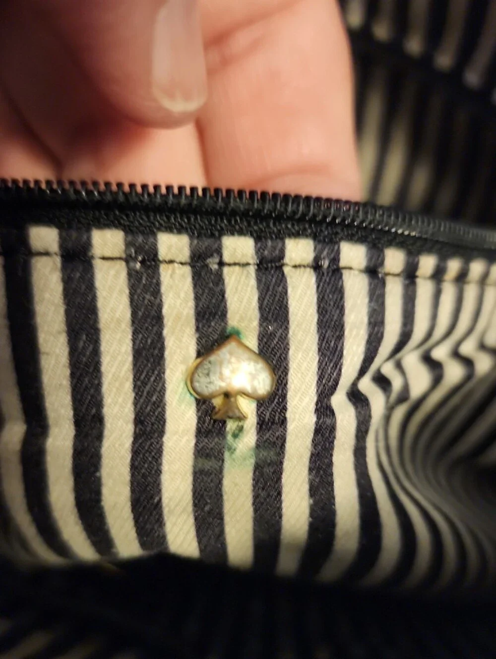 Kate Spade Black Pebbled Leather Hobo with Gold Hardware
